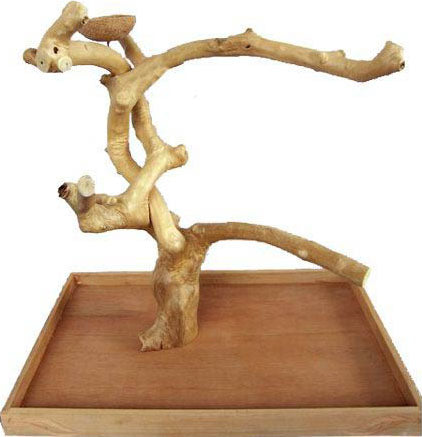 Java Wood Table Top Bird Play Stand