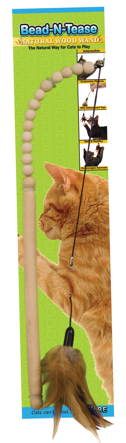 Bead-N-Tease Wood Wand Cat Toy