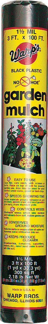 No-Hoe Garden Mulch 1.5 Mil