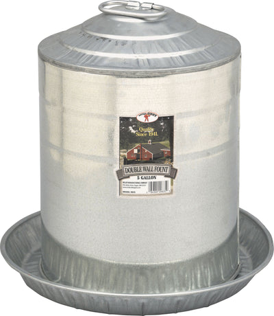 Little Giant Double Wall Poultry Fount Galvanized