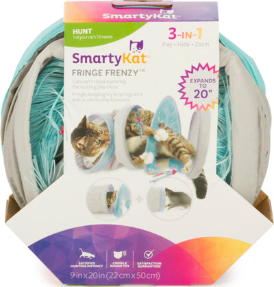 Smartykat Fringe Frenzy Spring Tunnel Cat Toy