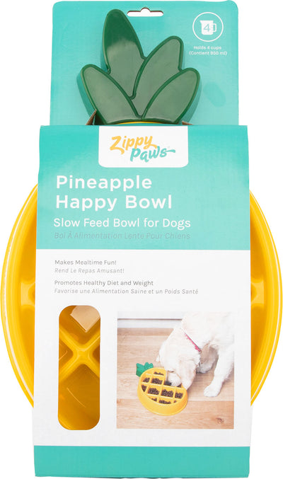 Zippypaws Happy Bowl Slow Feeder Pineapple