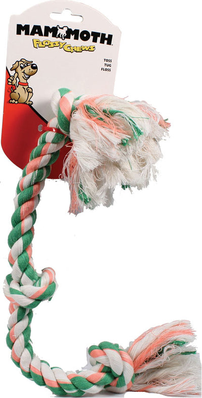 Flossy Chews Color 3 Knot Rope Tug