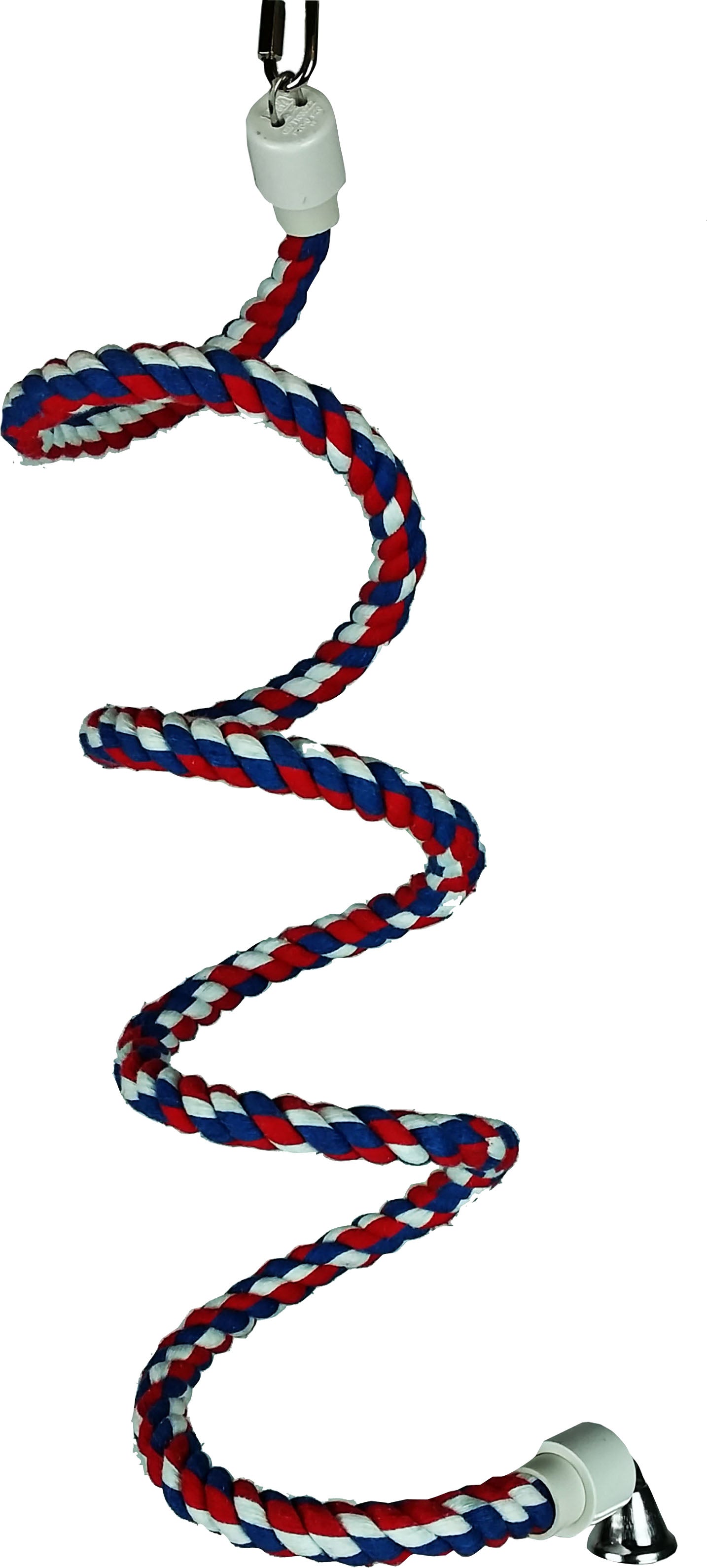 Happy Beaks Cotton Rope Boing W/Bell Bird Toy .5X52 IN