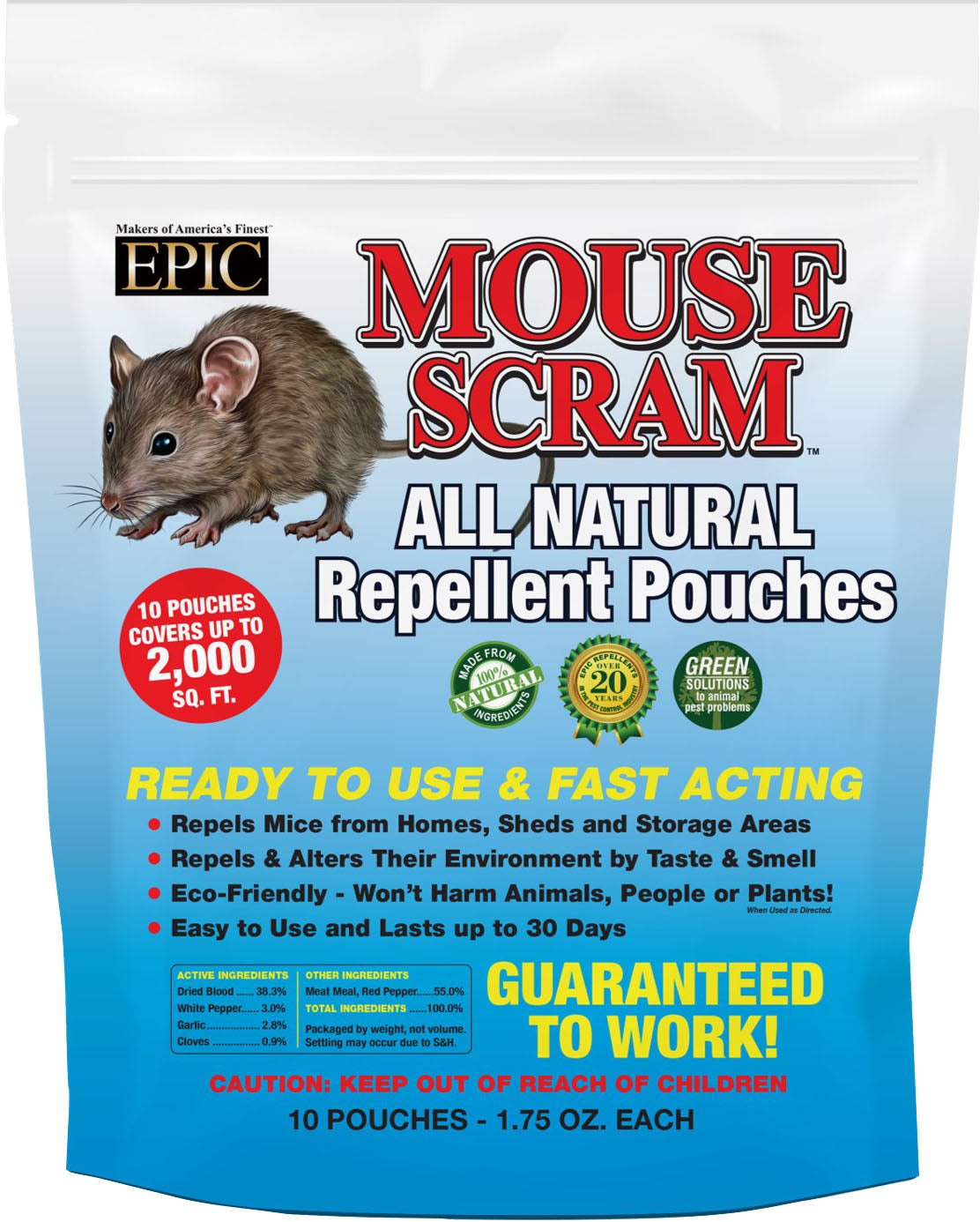 Mouse Scram All Natural Repellent Pouches