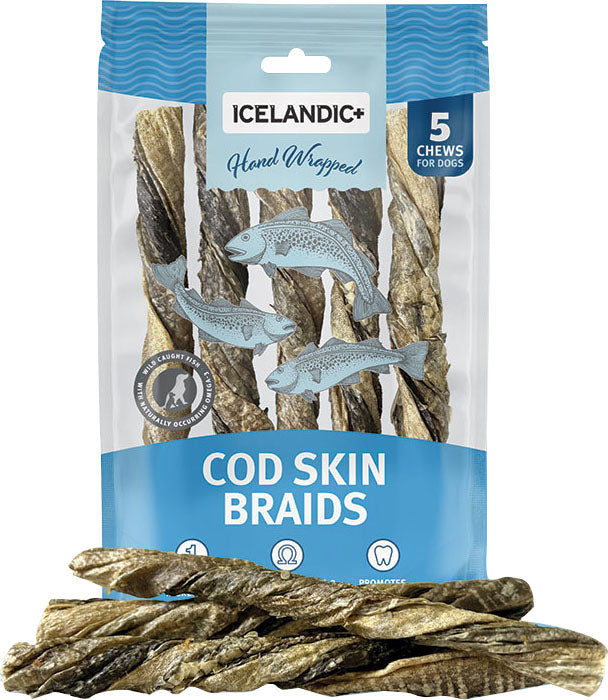 Icelandic+ Cod Skin Hand Wrapped Braid