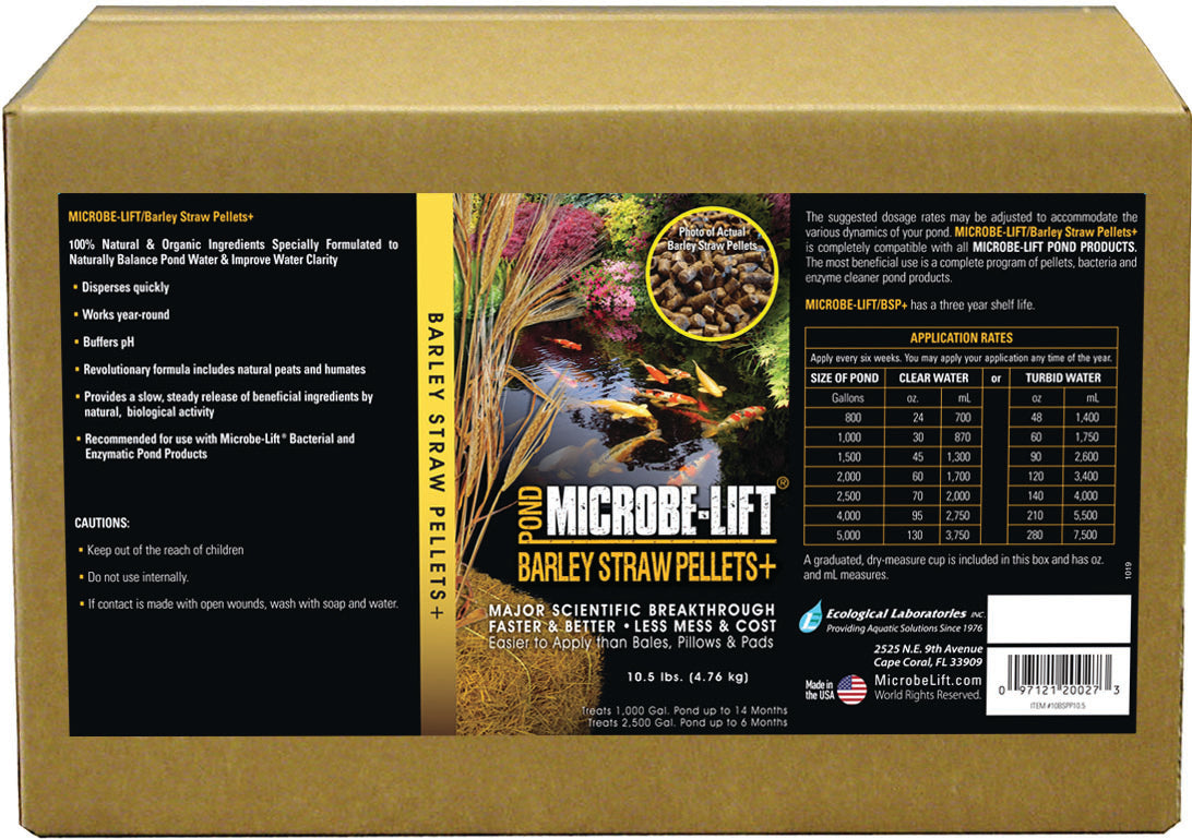 Microbe-Lift Barley Straw Pellets Plus For Ponds