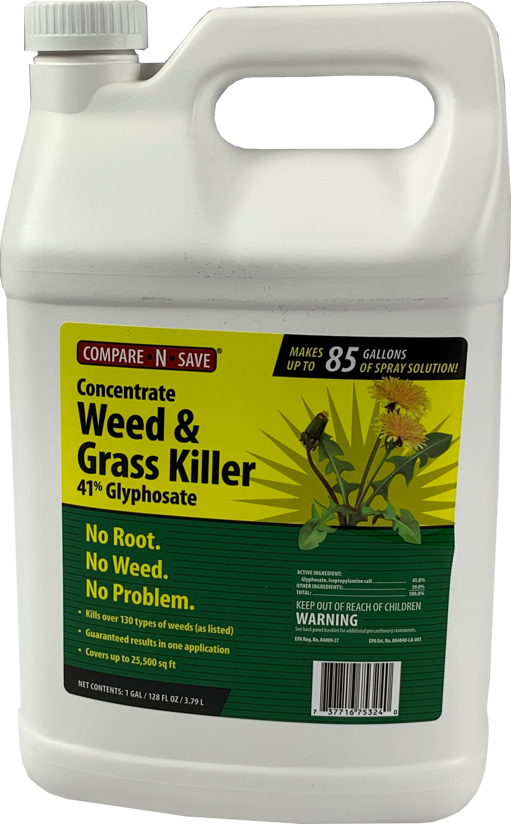 Compare-N-Save 41% Glyphosate Concentrate Weed & Grass 1 Gallon
