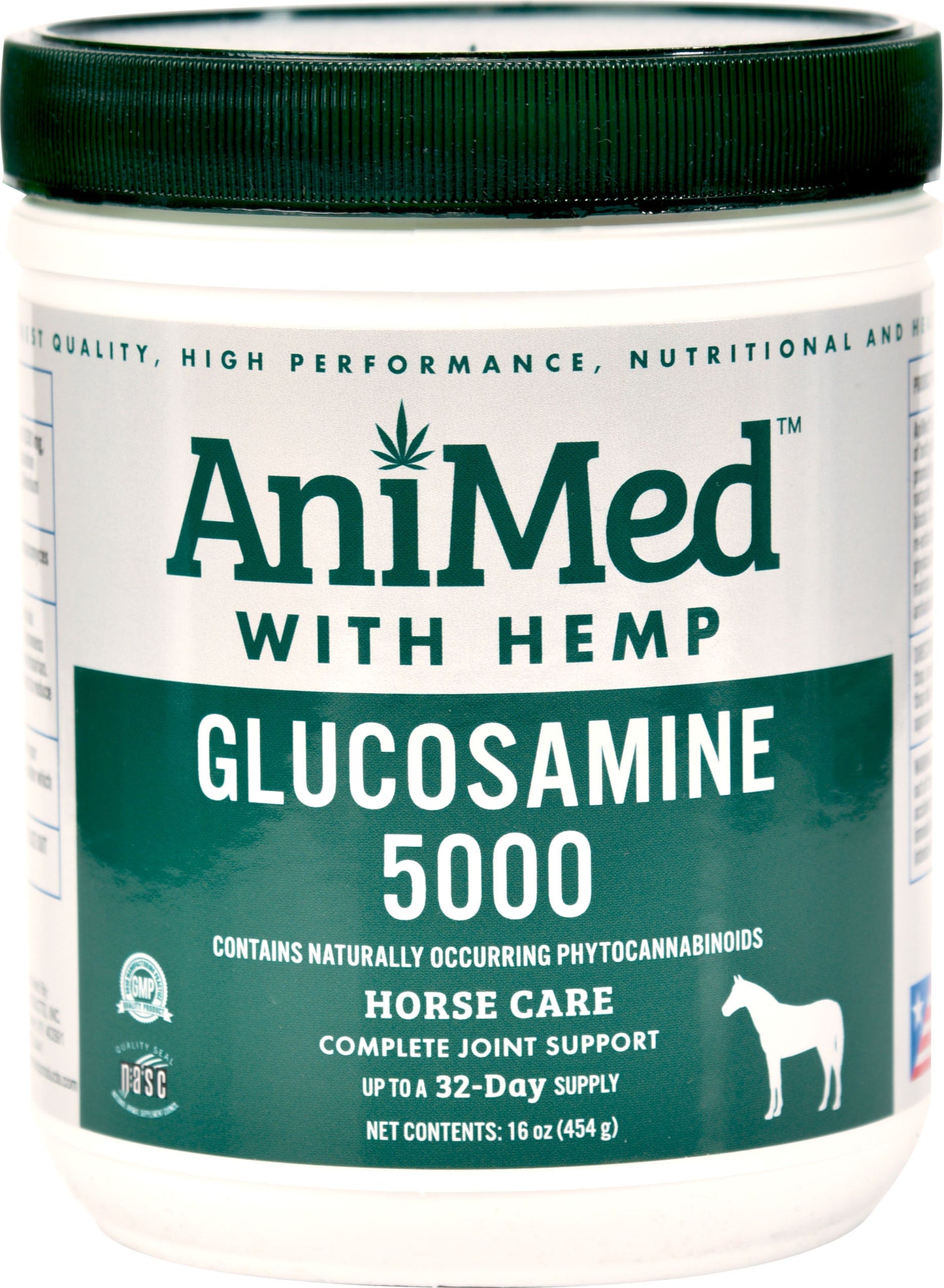 Glucosamine 5000 W/Hemp For Horses
