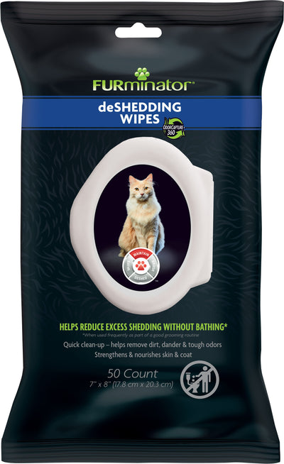 Furminator De-Shed Wipes Cat