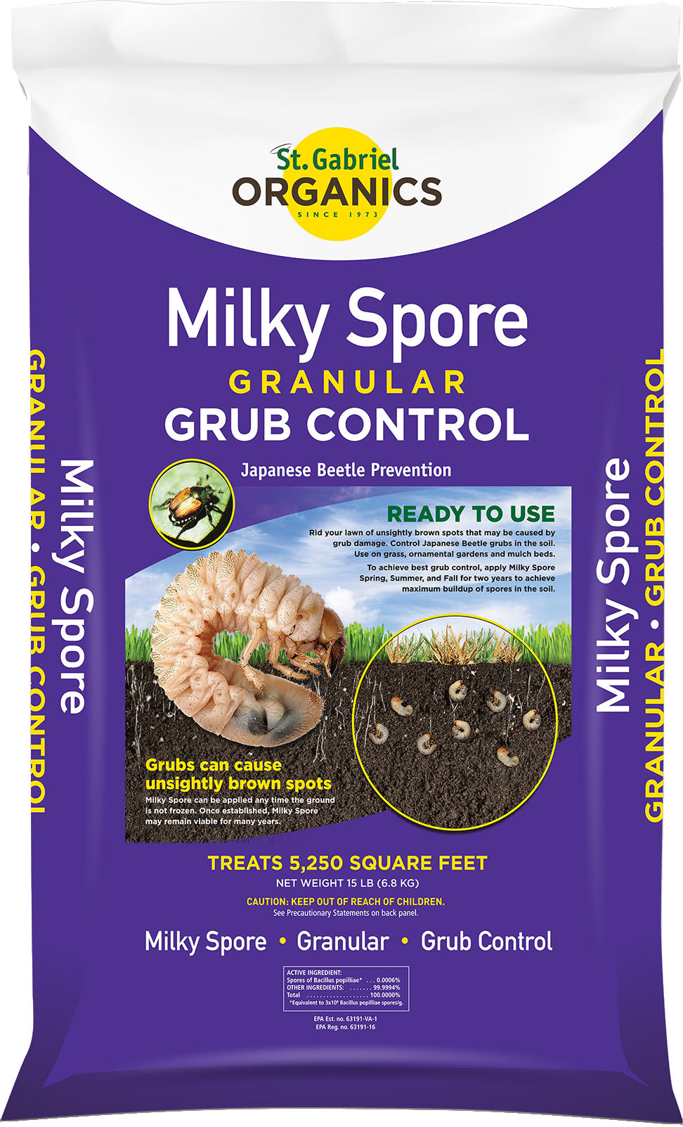 St. Gabriel Milky Spore Grub Control Granular