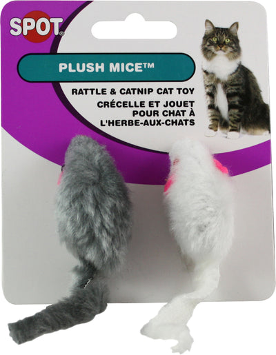 Spot Smooth Plush Mice W/ Catnip