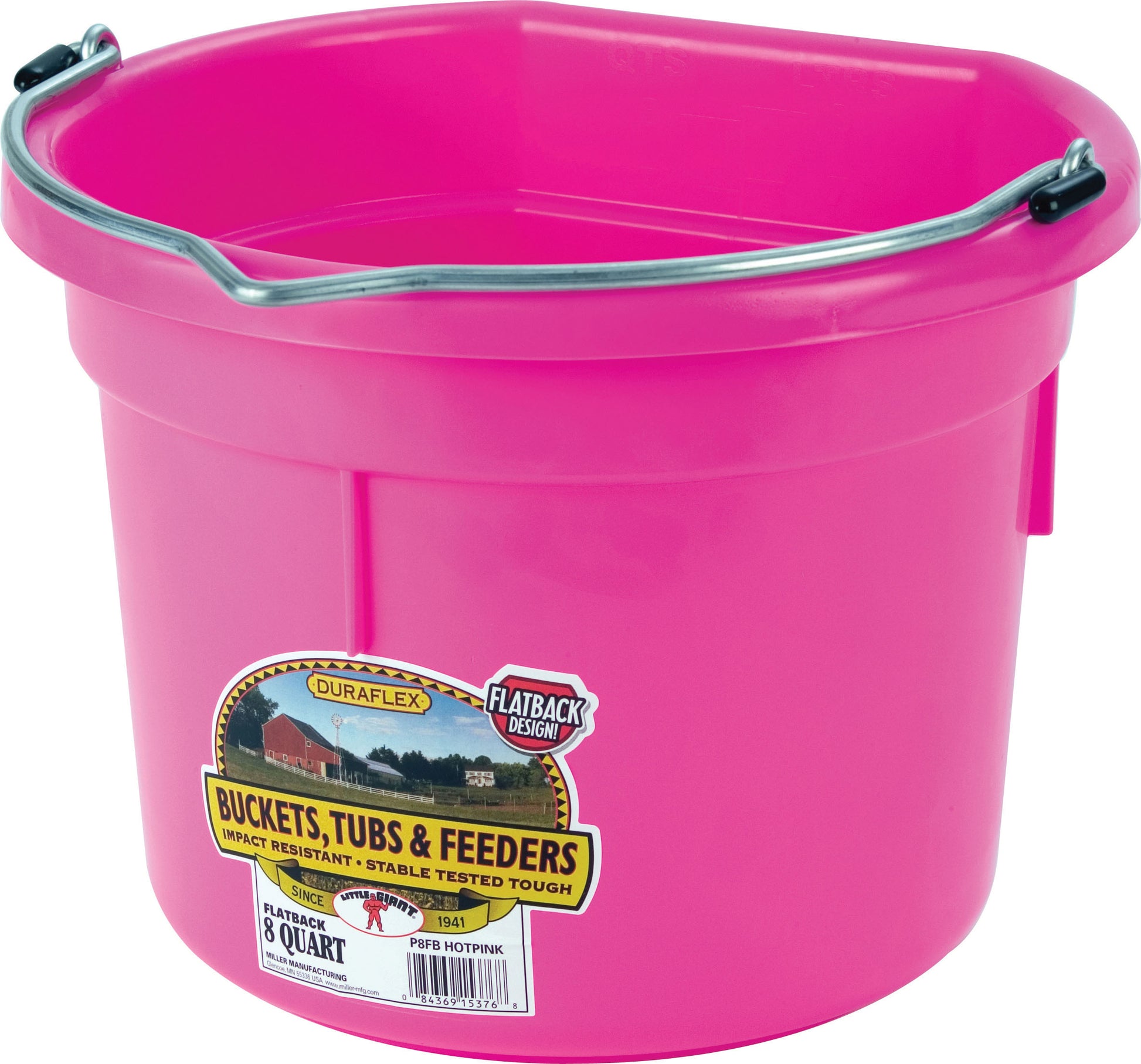 Little Giant Duraflex Plastic Flat Back Bucket