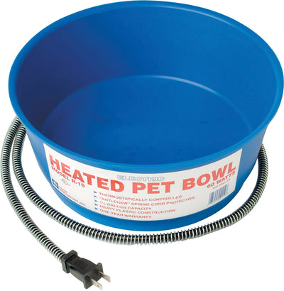 Plastic Heated Pet Bowl Round
