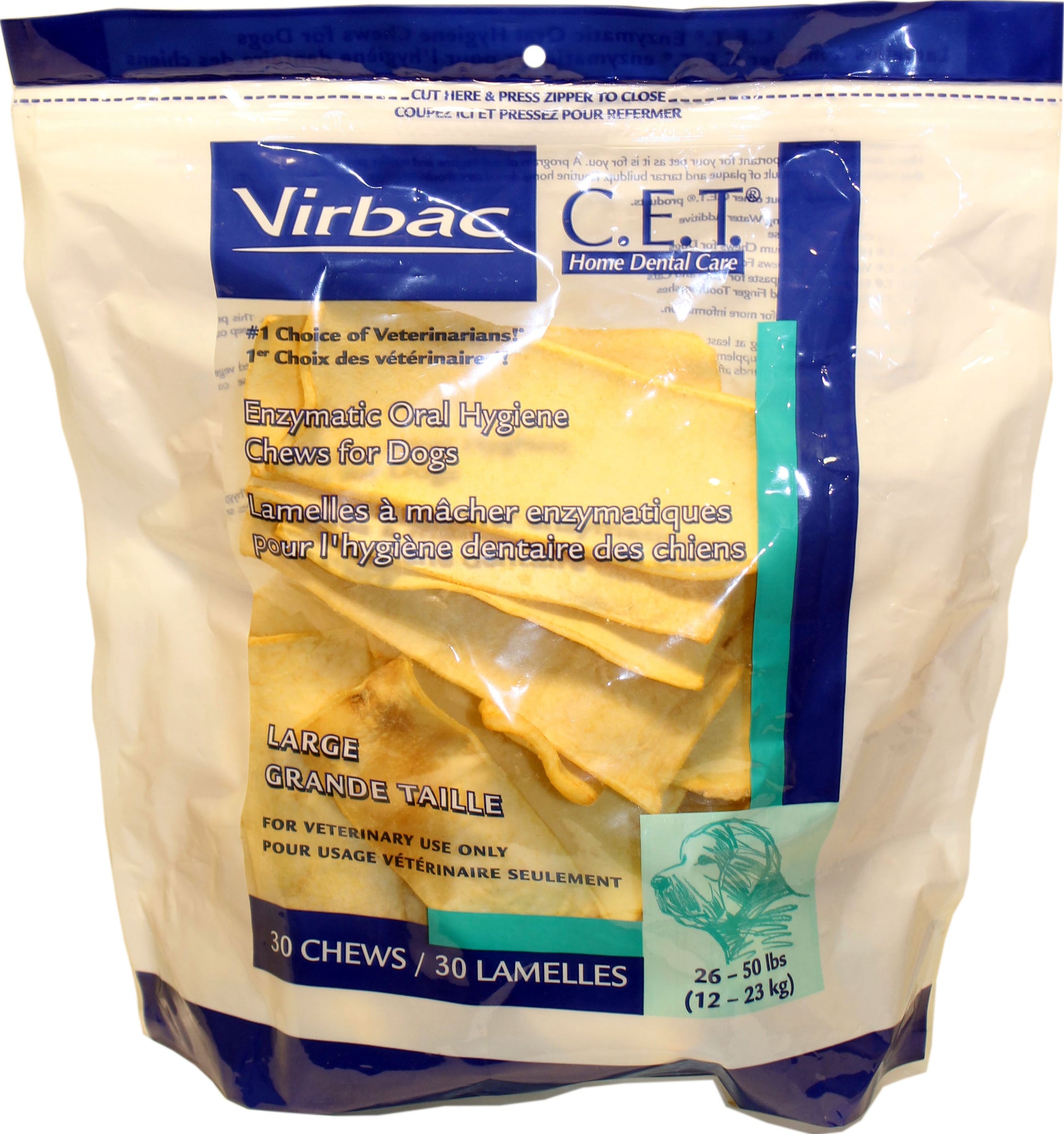 C.E.T. Enzymatic Oral Hygiene Chews For Dogs