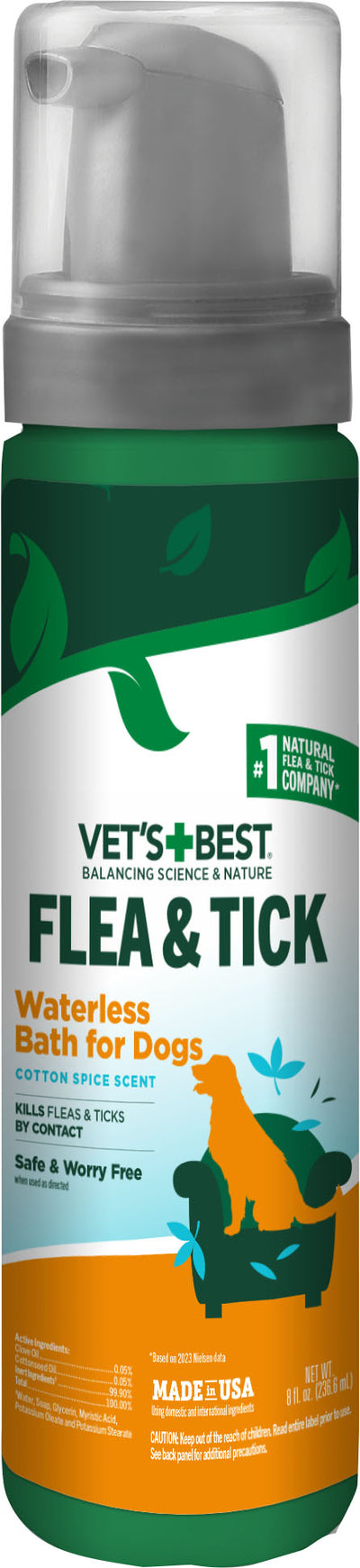 Vet'S Best Flea & Tick Dog Waterless Bath