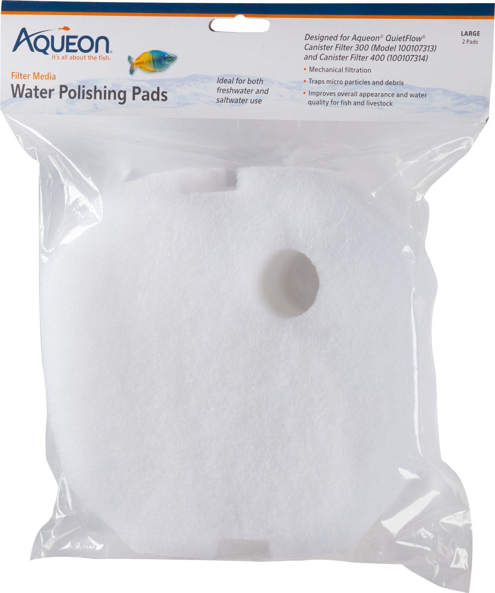 Aqueon Water Polishing Pad Filter Media