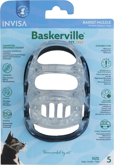 Baskerville Invisa Transparent Padded Muzzle