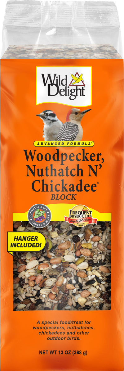 Wild Delight Woodpecker Nuthatch N' Chickadee Bloc