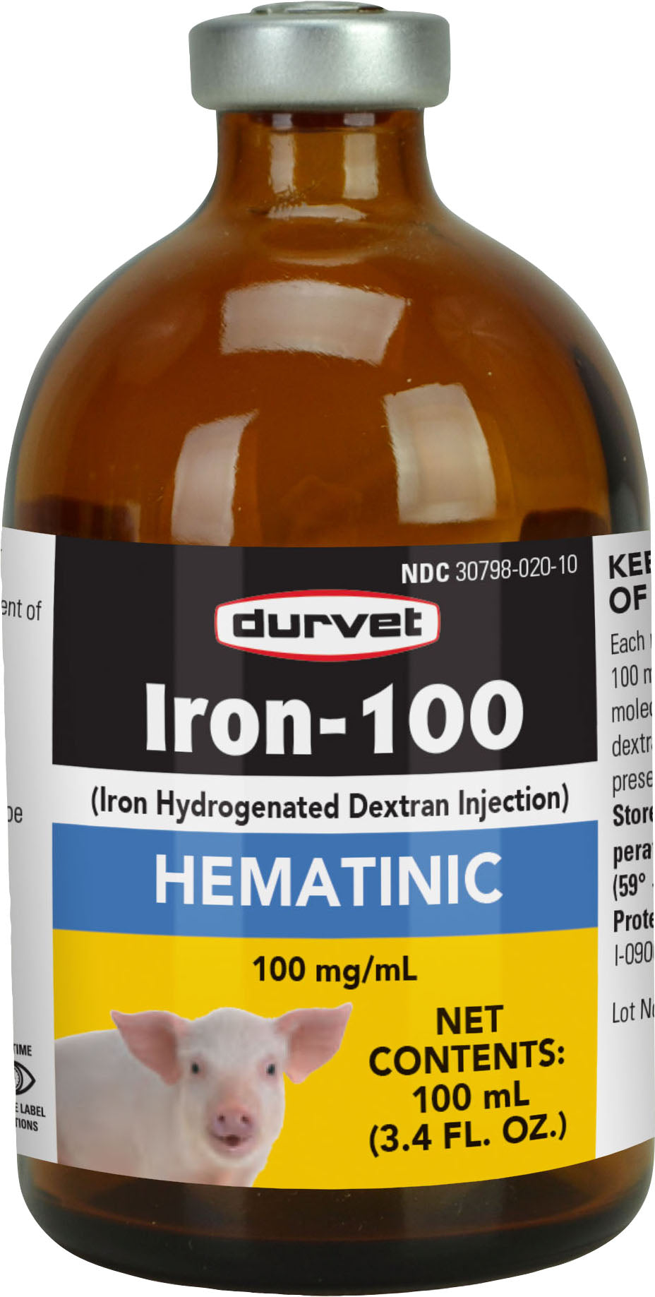 Durvet Iron Dextran-100 Injection
