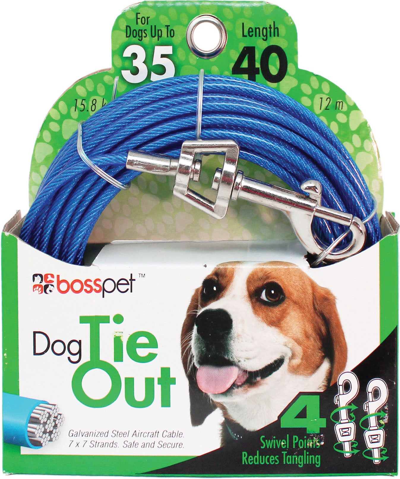 Boss Pet Tie-Out Swivel Snap
