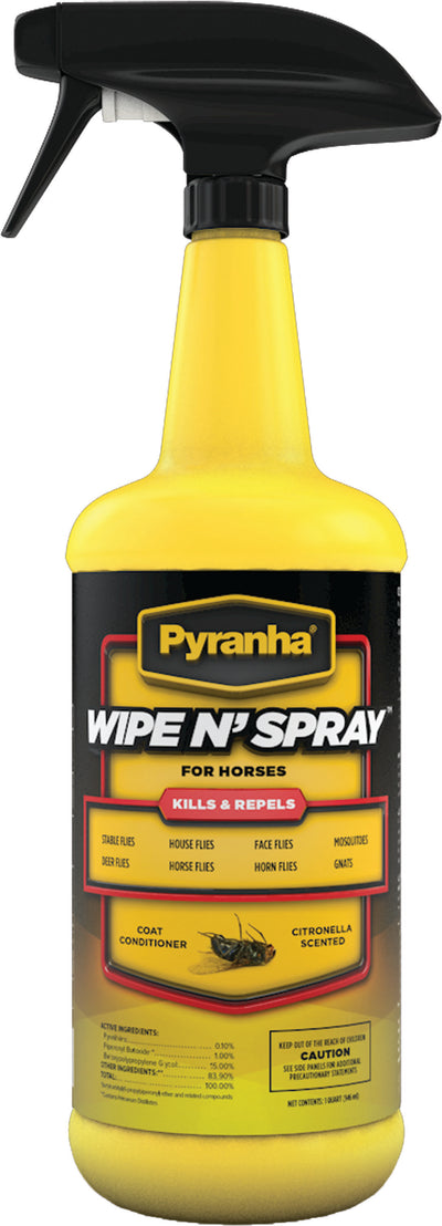 Pyranha Wipe N'Spray Fly Spray Rtu