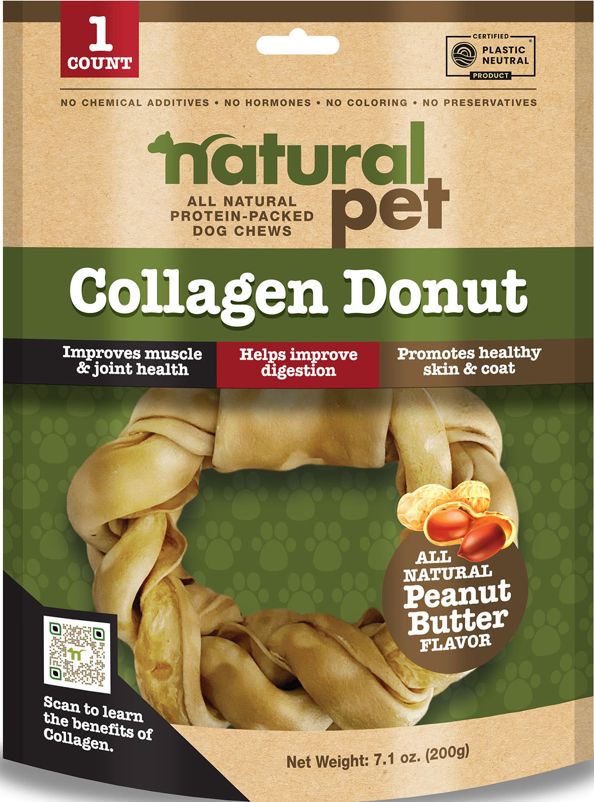 Natural Pet Collagen Donut Dog Chew