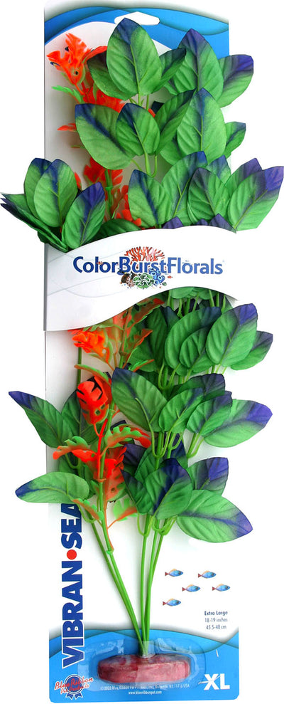 Color Burst Florals Melon Leaf Silk Style Plant