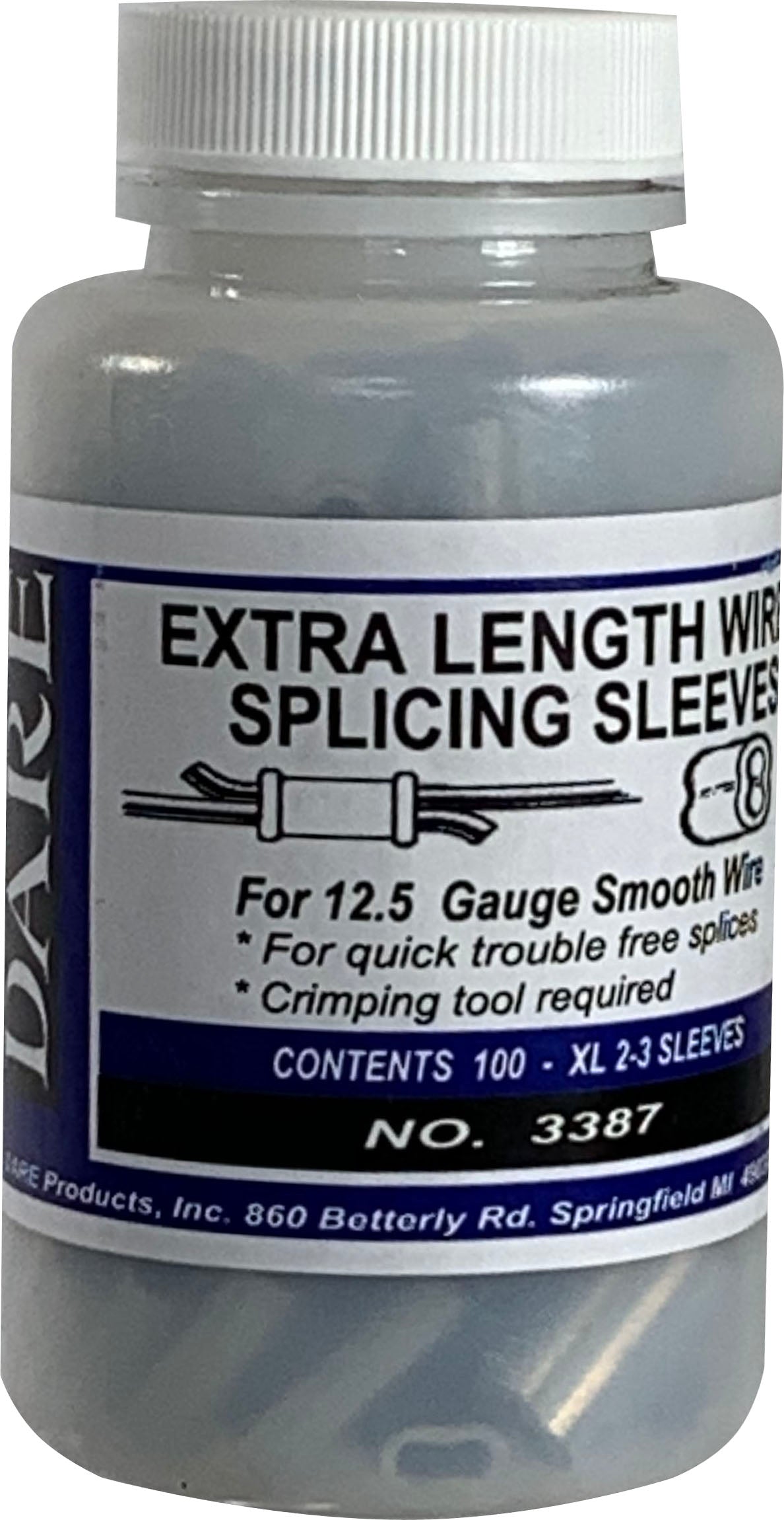 Dare Crimp Sleeve For 16 12.5 Gauge Wire 100s
