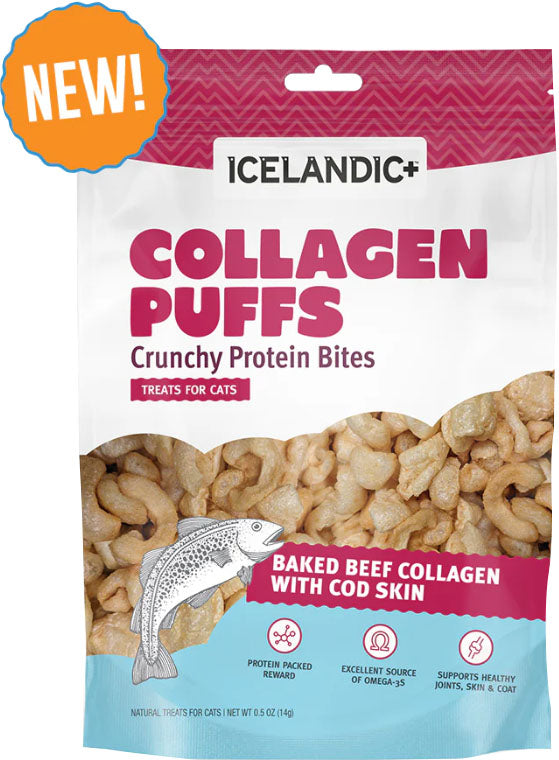 Icelandic+ Beef Collagen Mini Puffs For Cats
