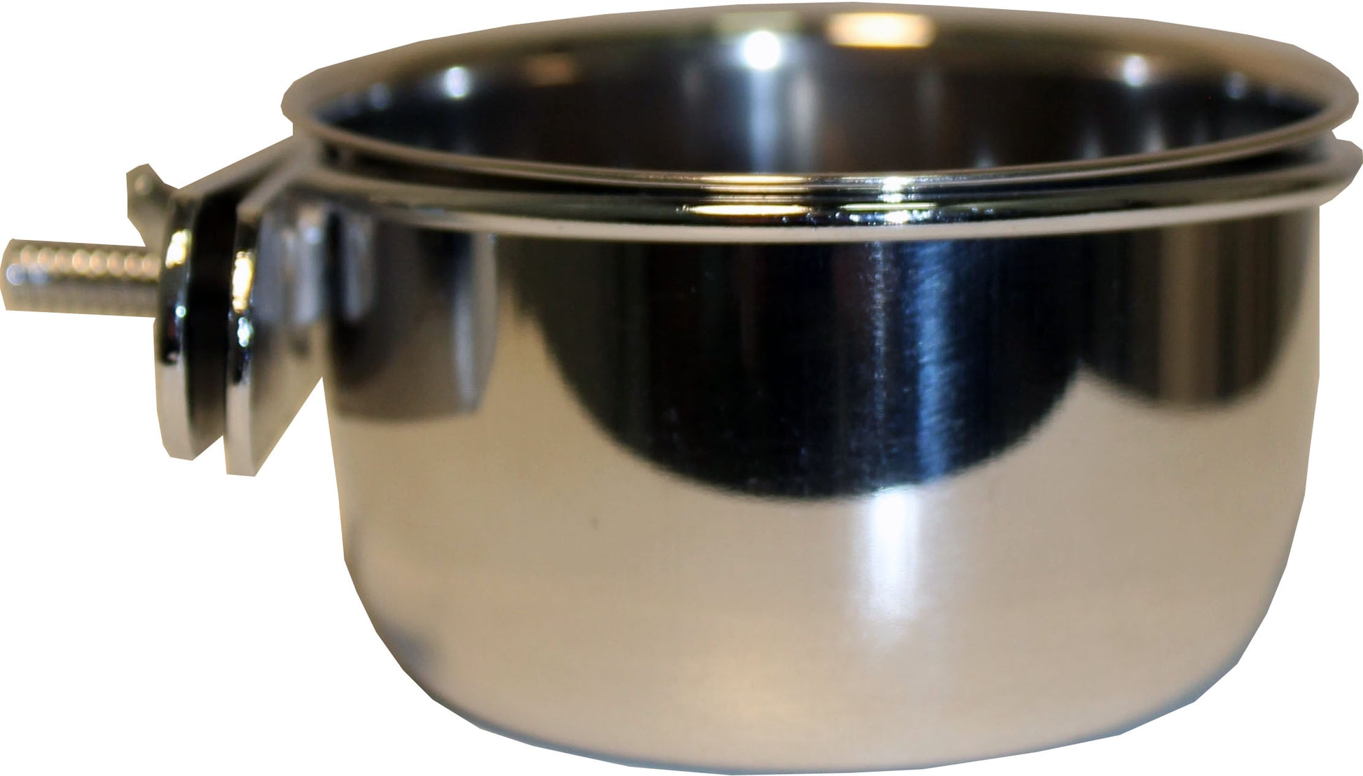 A&E Stainless Steel Coop Cup W/Bolt Hanger