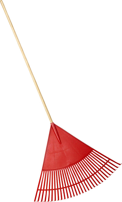 30 Tine Wood Handle Poly Leaf Rake