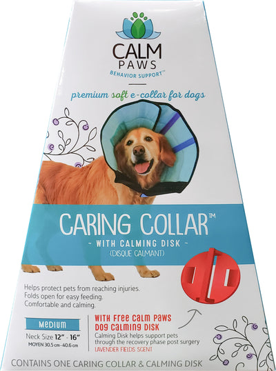 Calm Paws Caring Collar W/Calming Disk For Dogs