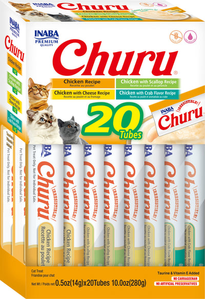 Inaba Churu Puree Cat Treats Variety Box