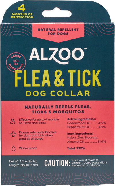 Alzoo Plant-Based Flea & Tick Collar Large Dog
