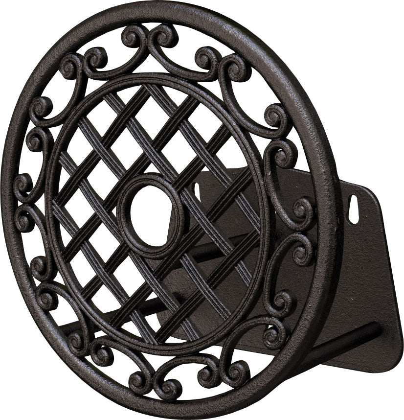 Cast Aluminum Scroll Wall-Mount Hose Hanger