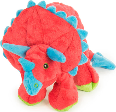 Godog Dinos Frills The Triceratops Dog Toy