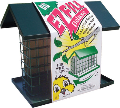C&S E-Z Fill Snak/Suet Feeder W/Roof & Platform