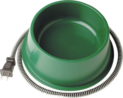 Plastic Heated Pet Bowl Round