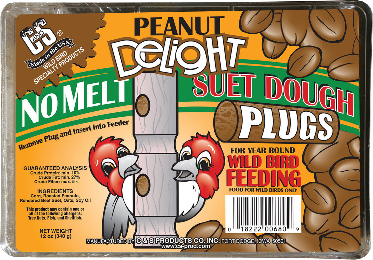 C&S Delight No Melt Suet Dough Plugs