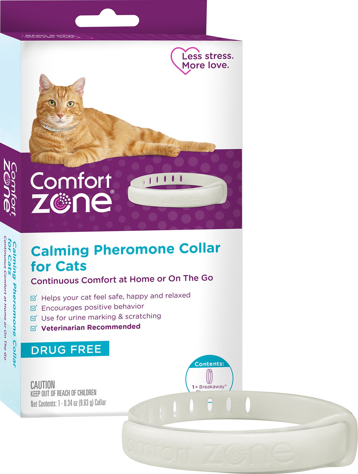 Comfort Zone On The Go Calming Collar For Cats