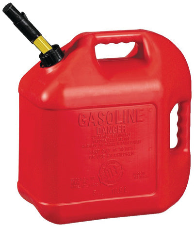 Plastic Gas Can W/Quick-Flow Spout