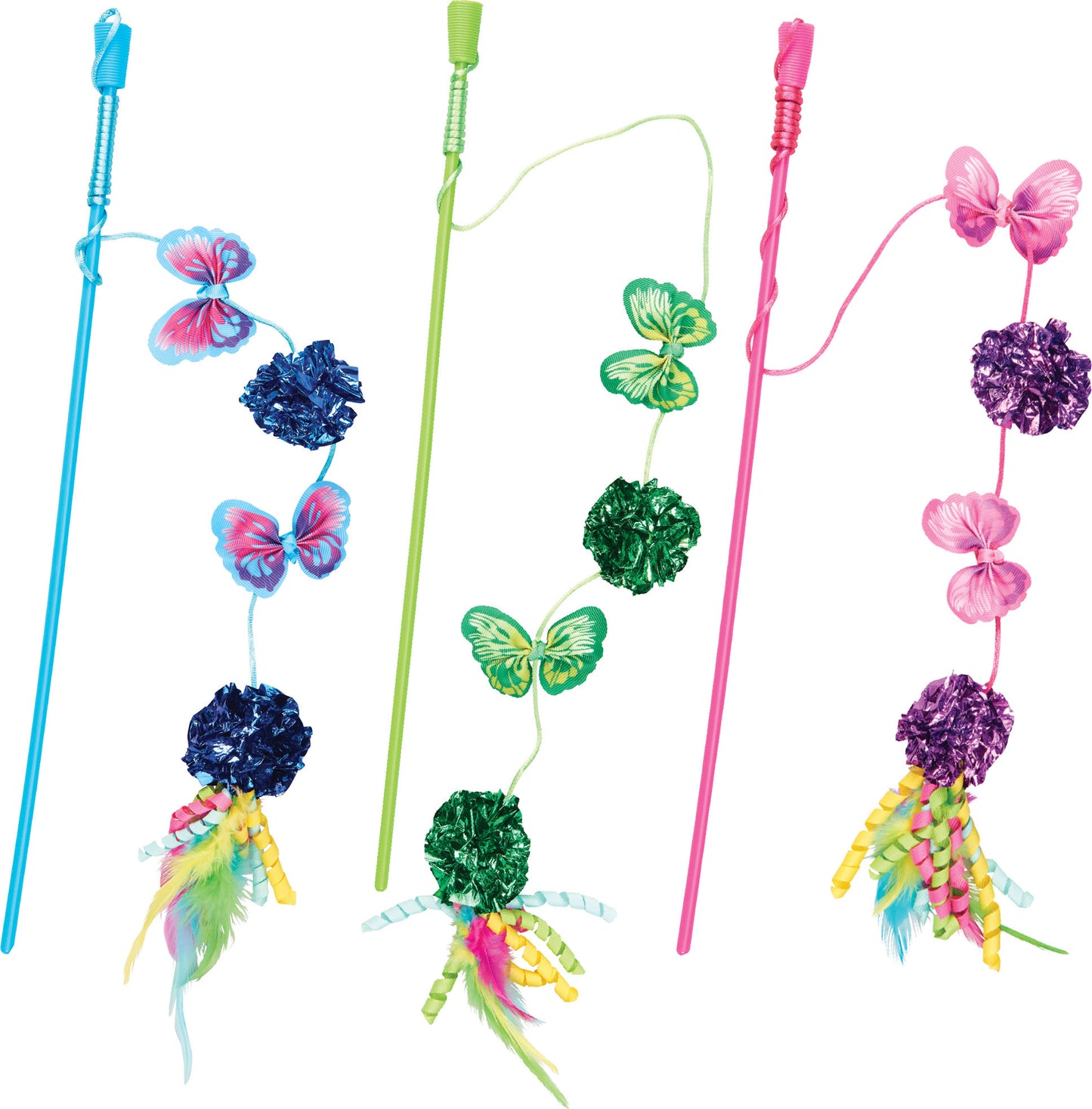 Spot Butterfly Mylar Wand