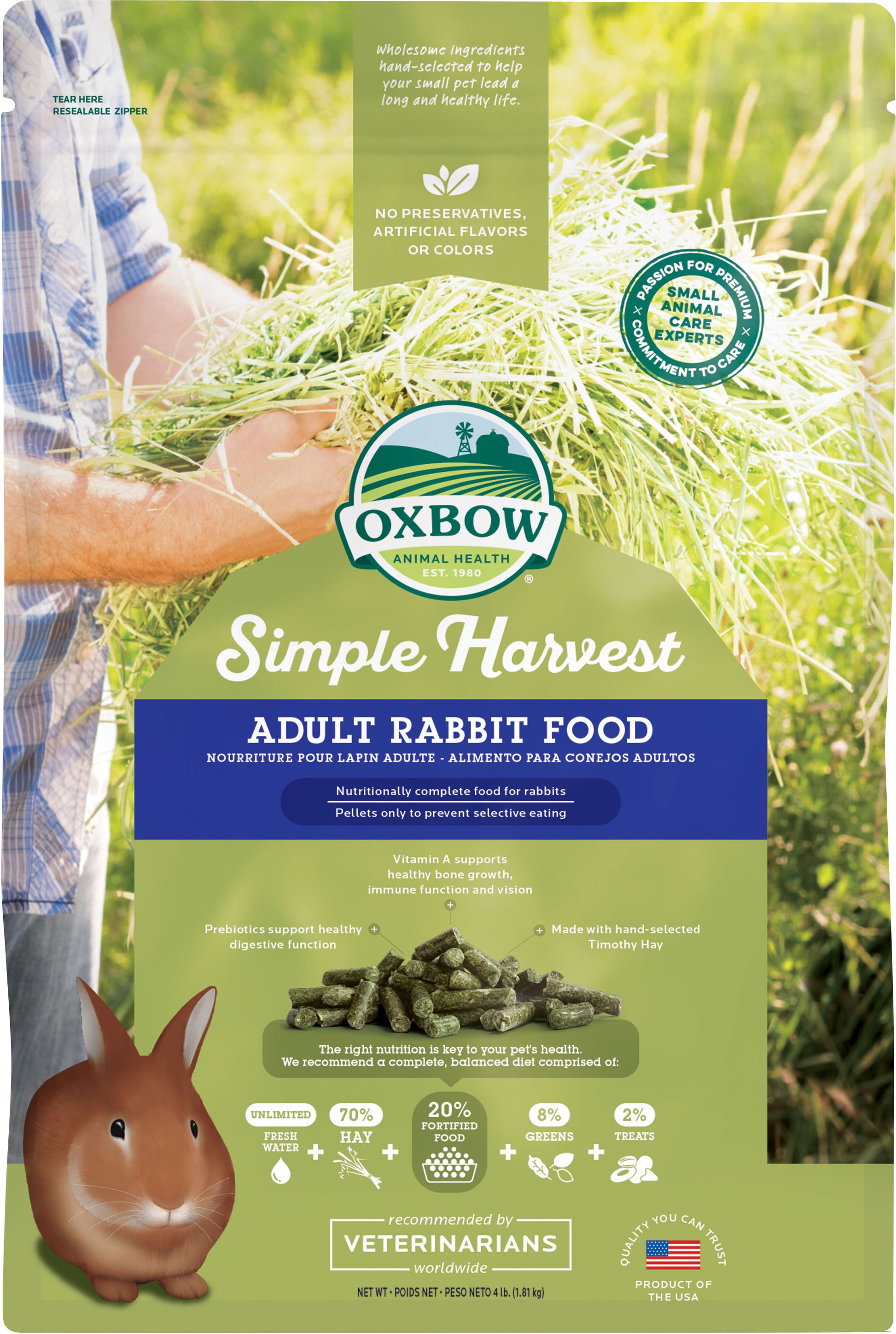Simple Harvest Adult Rabbit Food