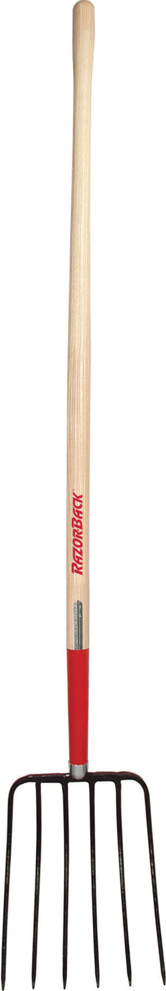 Razor-Back 6-Oval Tine Forged Manure Fork