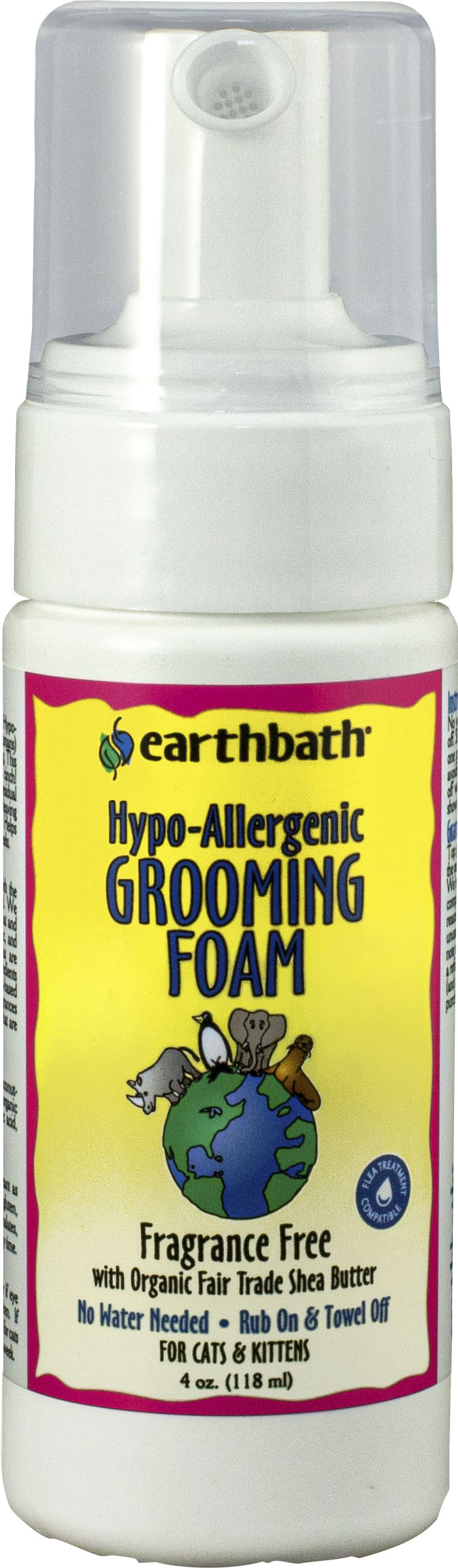 Earthbath Hypoallergenic Grooming Foam For Cats