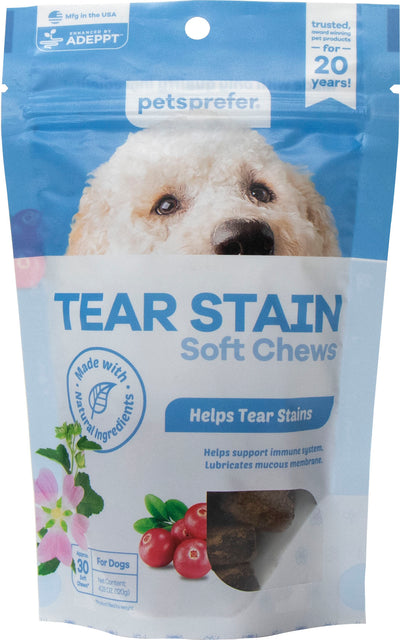 Pets Prefer Tear Stain Soft Chews For Dogs