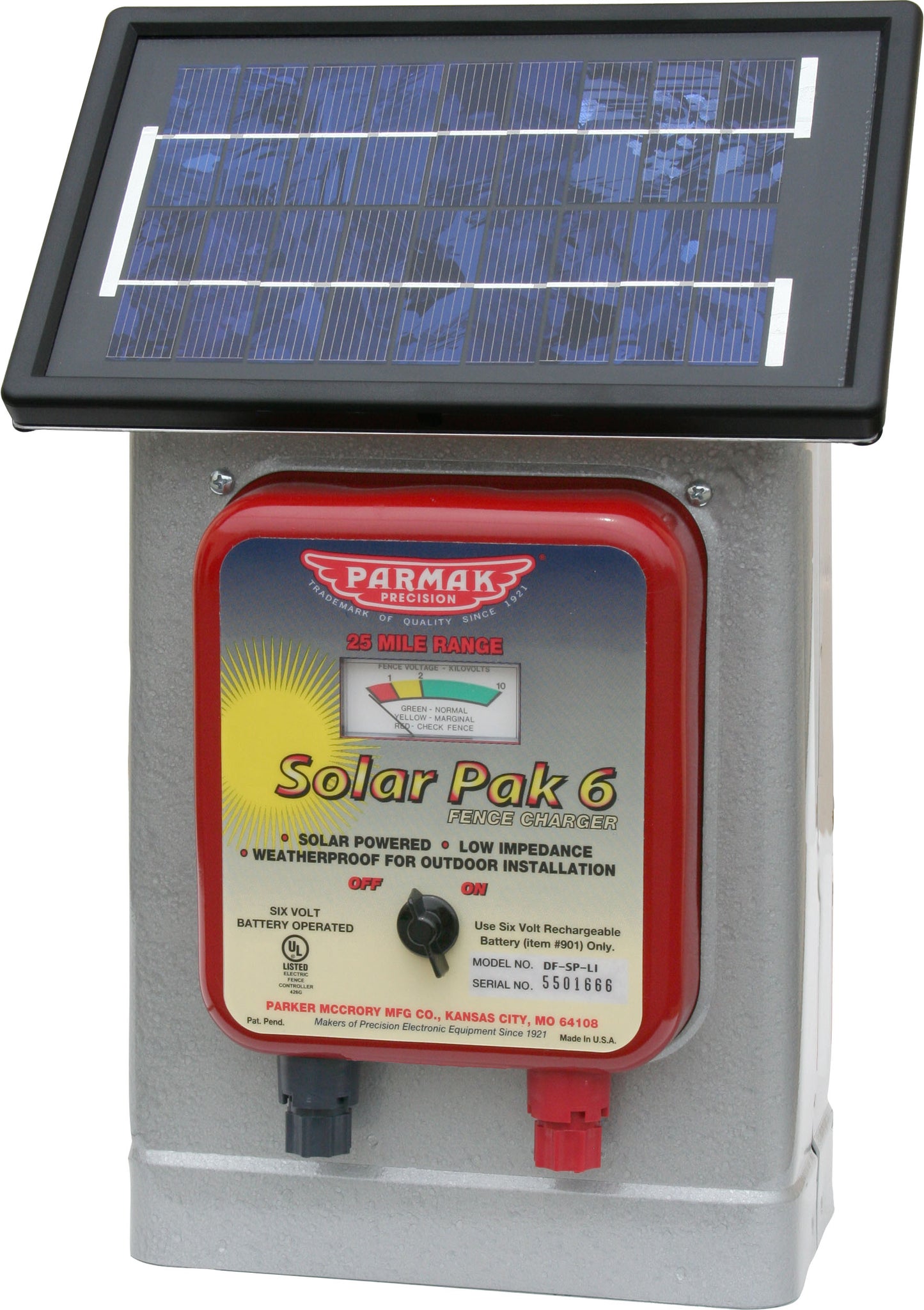 Parmak Deluxe Field Solar Pak6 Solar Fence Charger