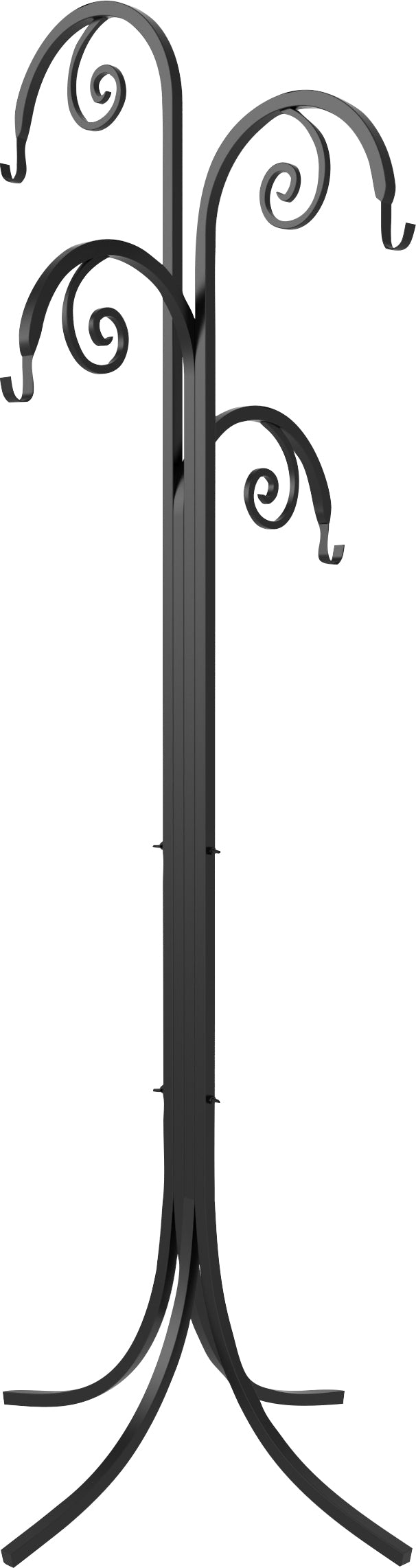 4-Way Scroll Basket Hanger - Free Standing