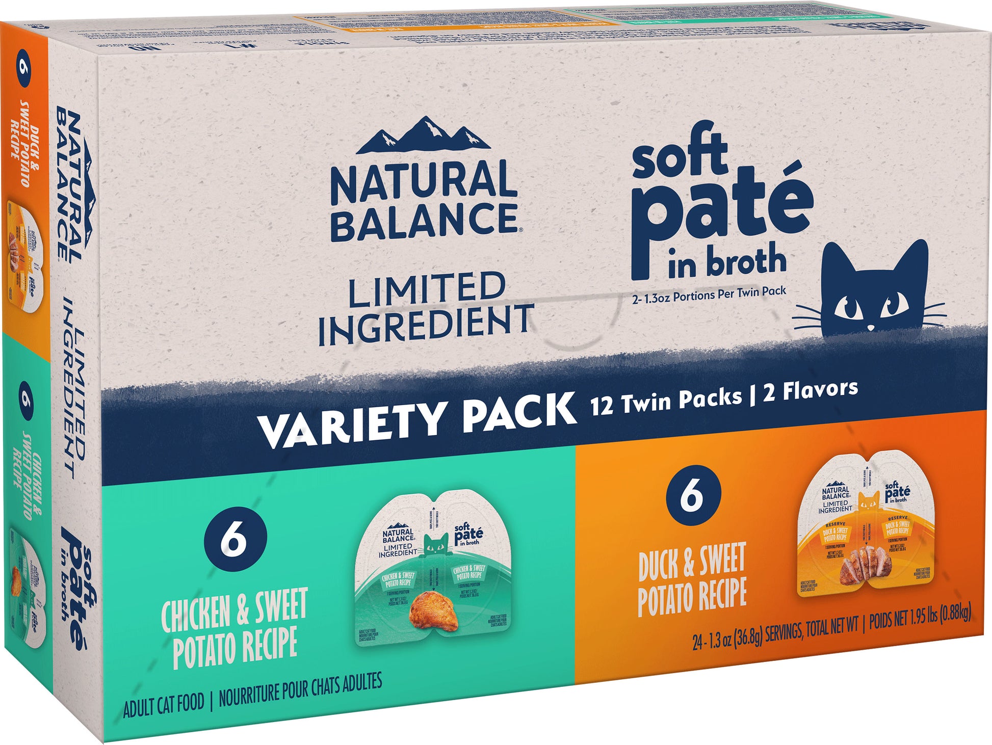 Nb Limited Ingredient Split Cup Cat Food Vty Pk